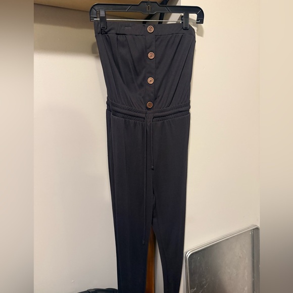 Stylish grey Jumpsuit for Women- red by BKE SIZE SMALL - Picture 2 of 5